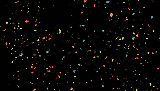 istock Background of multi-colored flying confetti 1125778207