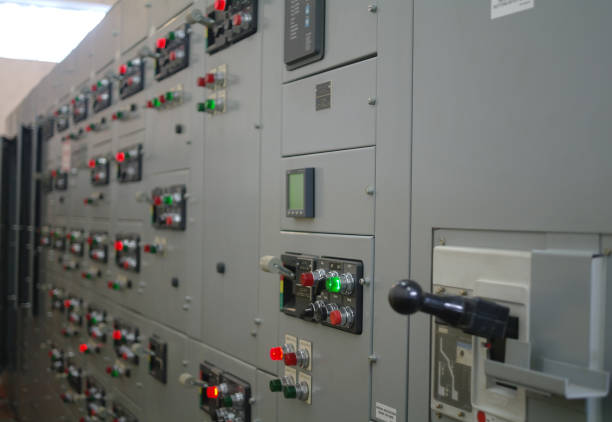istock Electrical switchgear,Industrial electrical switch panel of power plant 1125779234
