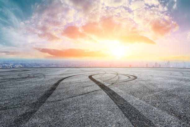 istock Empty asphalt road and city skyline in Shanghai 1125780748