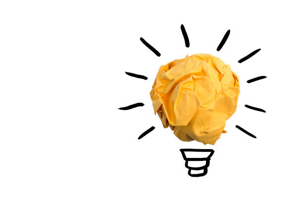 istock Concept Creative Idea And Innovation With Paper Ball 1125781777