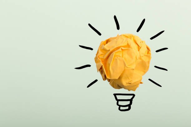 istock Concept Creative Idea And Innovation With Paper Ball 1125781780