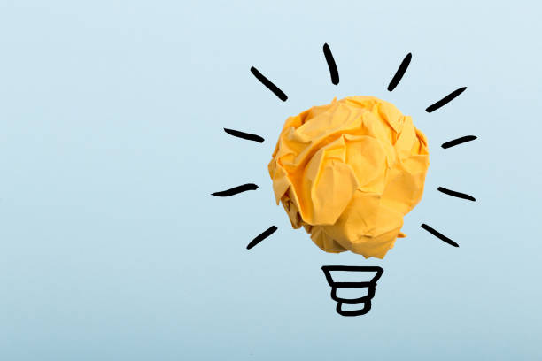 istock Concept Creative Idea And Innovation With Paper Ball 1125781786