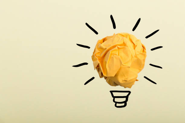 istock Concept Creative Idea And Innovation With Paper Ball 1125781797