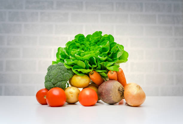 istock Fresh fruits and vegetables . 1125783773