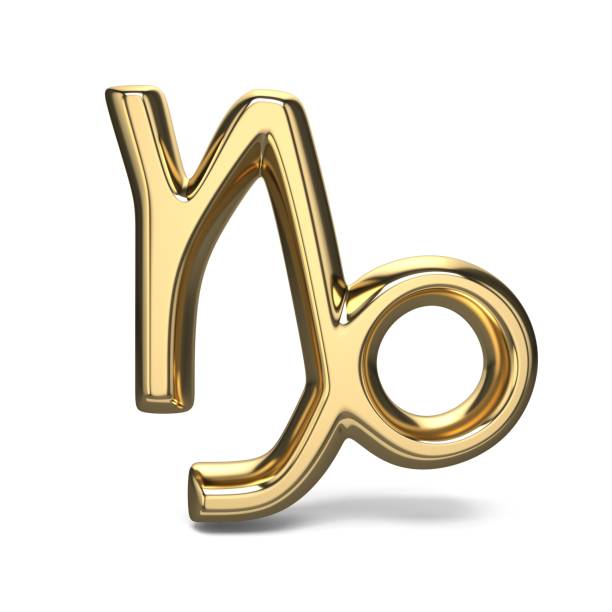 istock Golden zodiac sign CAPRICORN 3D 1125784739