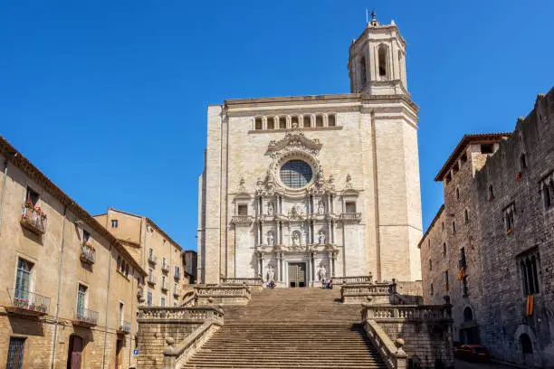 Photo of The medieval Cathedral of Saint Mary of Girona, Catalonia, Spain