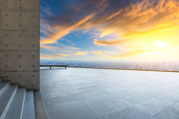 istock City skyline and buildings with empty square floor in Shanghai 1125790730