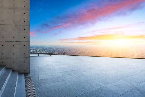 istock City skyline and buildings with empty square floor in Shanghai 1125790771