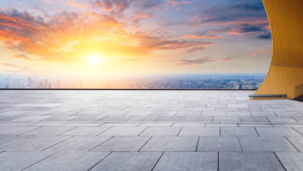 istock City skyline and buildings with empty square floor in Shanghai 1125790881