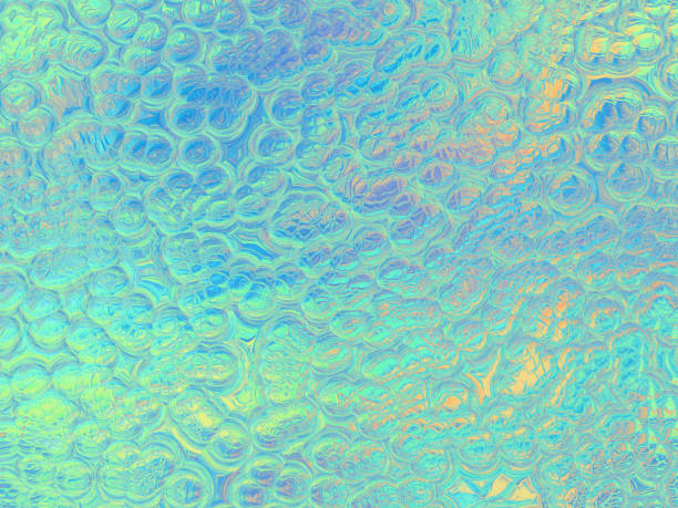 istock Holographic foil Background Multi Colored Pearl Bubble Abstract Reptile Chameleon Dinosaur Lizard Snake Skin Texture Ombre Gradient Color Mint Blue Teal Green Turquoise Yellow Circle Sea Water Surface Wave Pattern Pastel Neon Wallpaper 1125791133