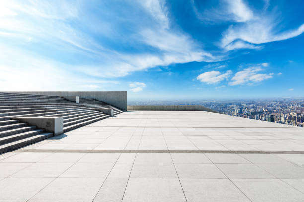 istock City skyline and buildings with empty square floor in Shanghai 1125791166