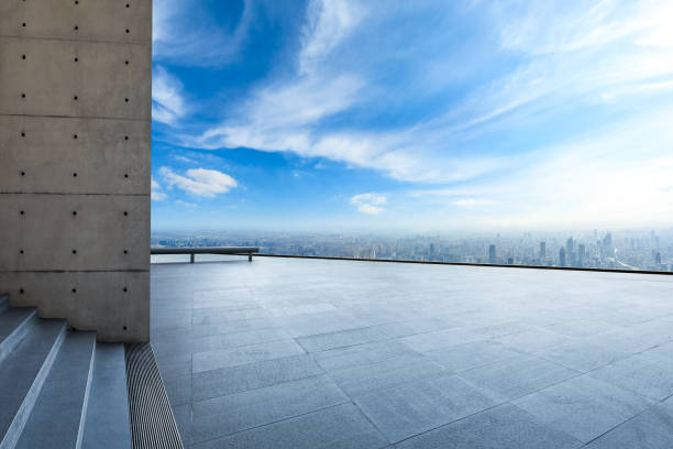 istock City skyline and buildings with empty square floor in Shanghai 1125791182