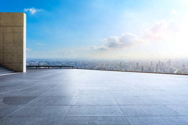 istock City skyline and buildings with empty square floor in Shanghai 1125791242