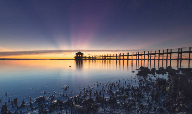 Florida Chester Roberts Park Beaming Sunrise
