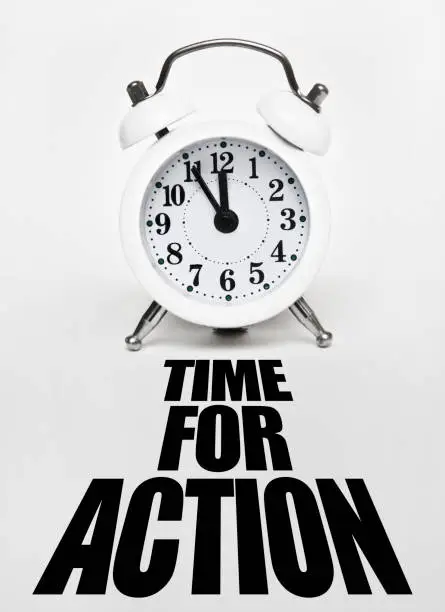 Photo of TIME FOR ACTION / White background (Click for more)