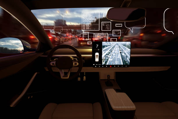 istock Automatic car get catch in the traffic jam 1125798581