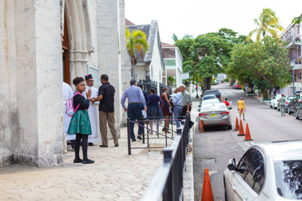 Views of City in Nassau Bahamas of Streets, Culture and Marketplace - Nassau, Bahamas