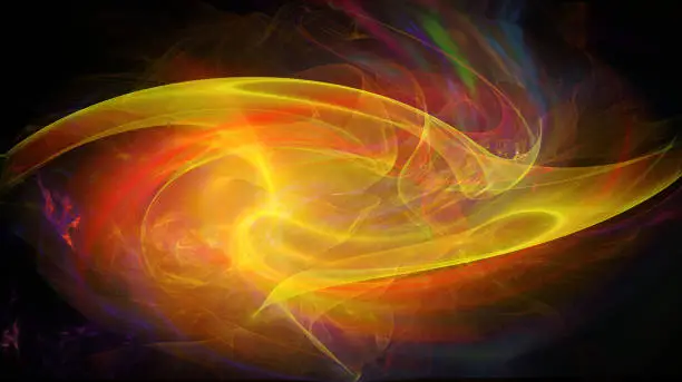 Light and Wave Abstract Illustrated Design.