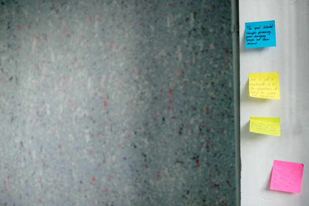 istock Stickers on the office wall. 1125802253
