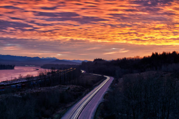istock Sunrise at Fraser river, BC, Canada 1125807459