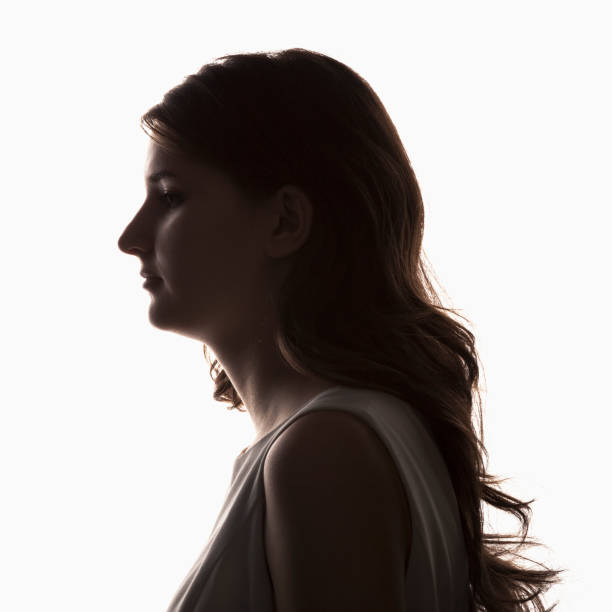 istock Silhouette of a young girl 1125812738