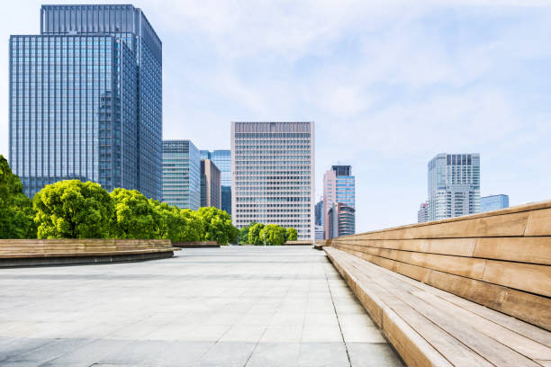 東京のオフィス公園 - オフィス街　日本 ストックフォトと画像