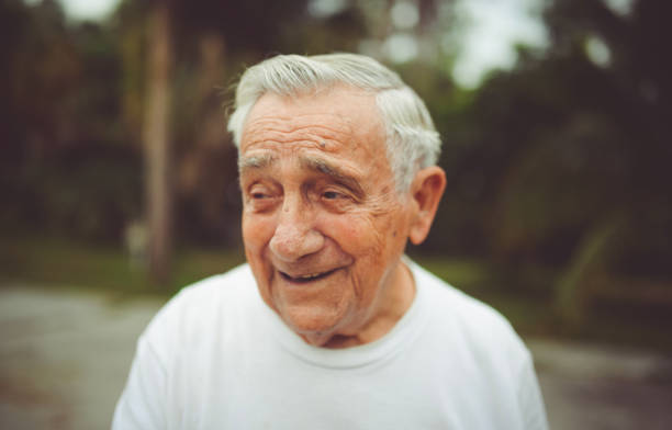 istock Handsome funny elderly man in a portrait 1125813660