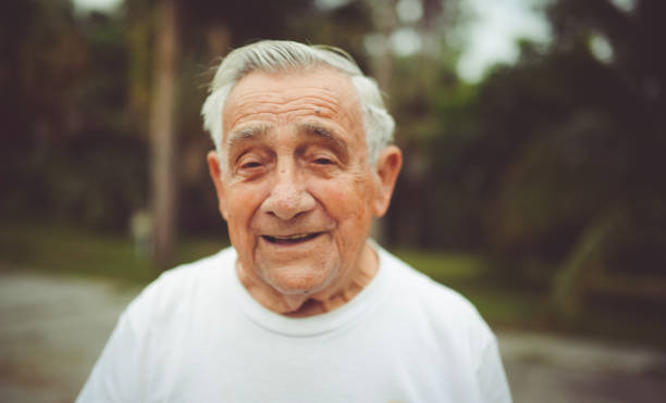 istock Handsome funny elderly man in a portrait 1125813661