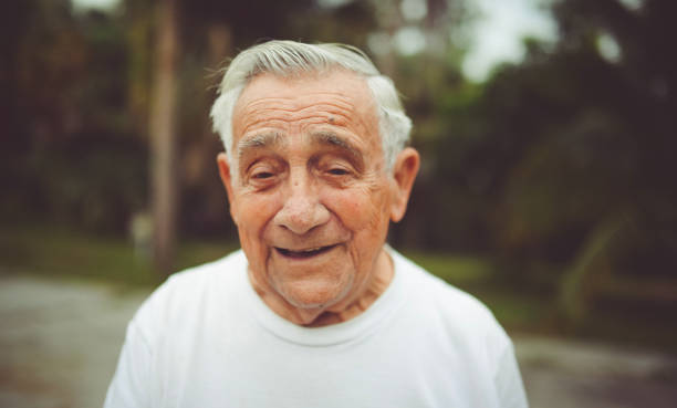 istock Handsome funny elderly man in a portrait 1125813663
