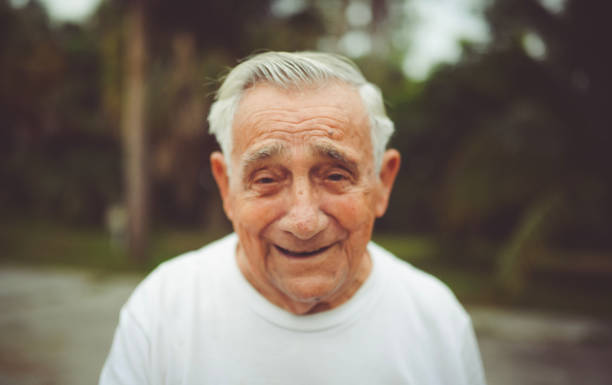 istock Handsome funny elderly man in a portrait 1125813673