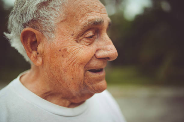 istock Handsome funny elderly man in a portrait 1125813727