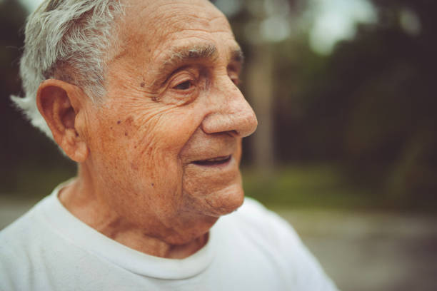 istock Handsome funny elderly man in a portrait 1125813728