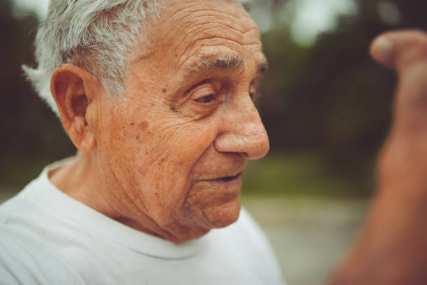 istock Handsome funny elderly man in a portrait 1125814265