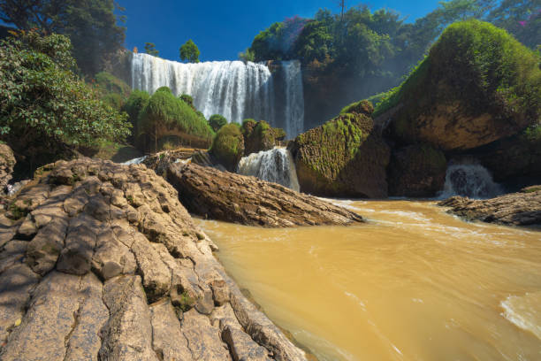 Beautiful cascade waterfall at Vietnam.