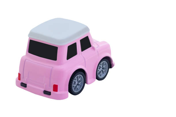 istock small pink metal toy car clipping path on white background 1125823323