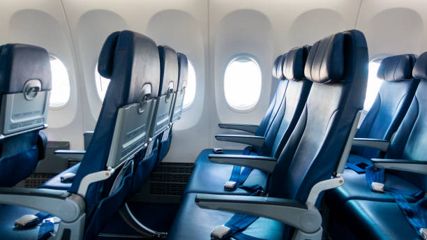 istock Background of airplane seats 1125824090