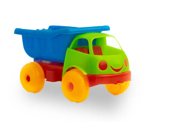 istock plastic construction truck toy on white background 1125825236