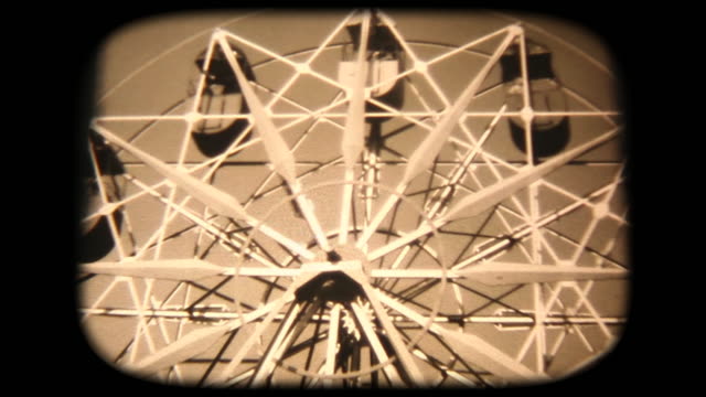 60's 8mm footage - on a ferris wheel with mom