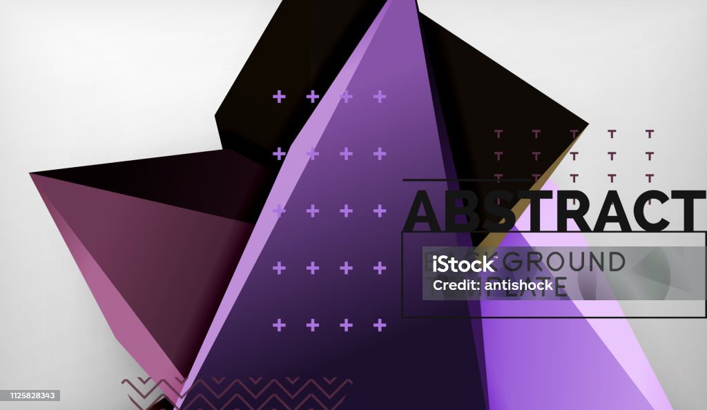 Poster Design Triangle 3d Triangle Geometric Background Design Modern Poster Template Stock ...