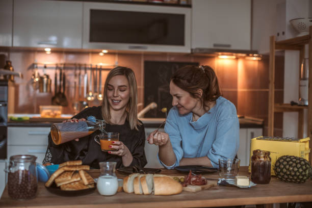 istock Best Friends having breakfast at home 1125829305