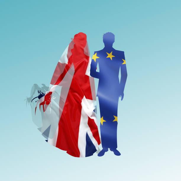 EU and UK reconcile in a visually metaphorical marriage