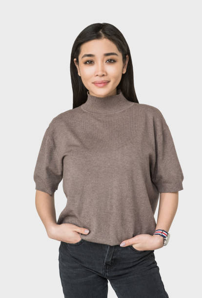 Smiling cute young woman portrait