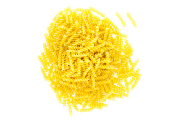 istock Fusilli Pasta Isolated On White Background. Traditional pasta for Italian and Mediterranean cuisine. 1125835500