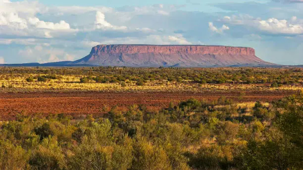 Photo of mount conner in the northern territory at sunset