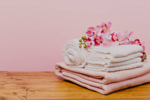 istock Spa still life with orchid flower and towels - Image 1125838004