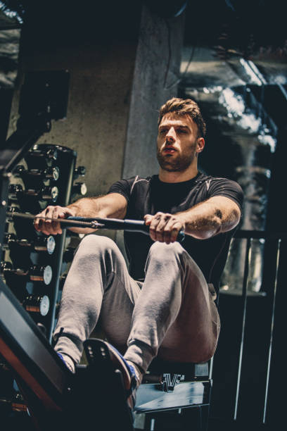 istock Man working out at the gym 1125838230
