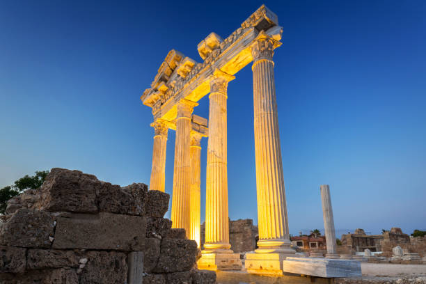 istock The Temple of Apollo in Side at dusk 1125841921