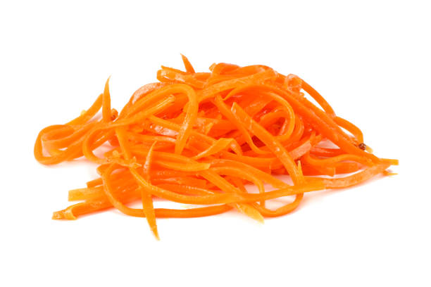 istock Korean pickled carrots salad isolated on white background 1125842291