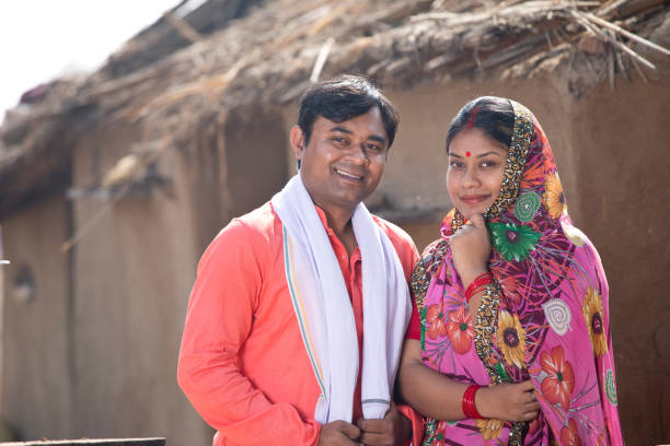 istock Rural Indian couple 1125844613