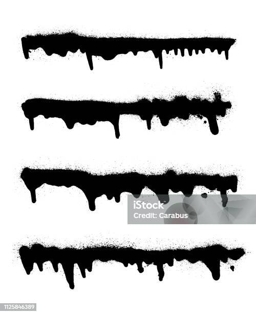 Board Spray Vector Graffiti Spray Banner Set Vector Spray Paint Frame Stock Illustration ...